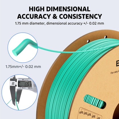 ELEGOO PLA+ Filament 1.75mm White 1KG, PLA Plus Tougher and Stronger 3D Printer Filament, Dimensional Accuracy +/- 0.02mm, 1kg Cardboard Spool(2.2lbs) Fits for Most FDM 3D Printers