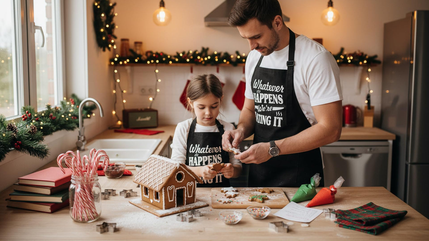 NewEleven Christmas Gift For Men, Dad, Husband, Him - Aprons For Men With Pockets - Funny Gifts For Men, Dad, Husband, Boyfriend, Him, Brother, Uncle - Grill Cooking BBQ Kitchen Chef Apron