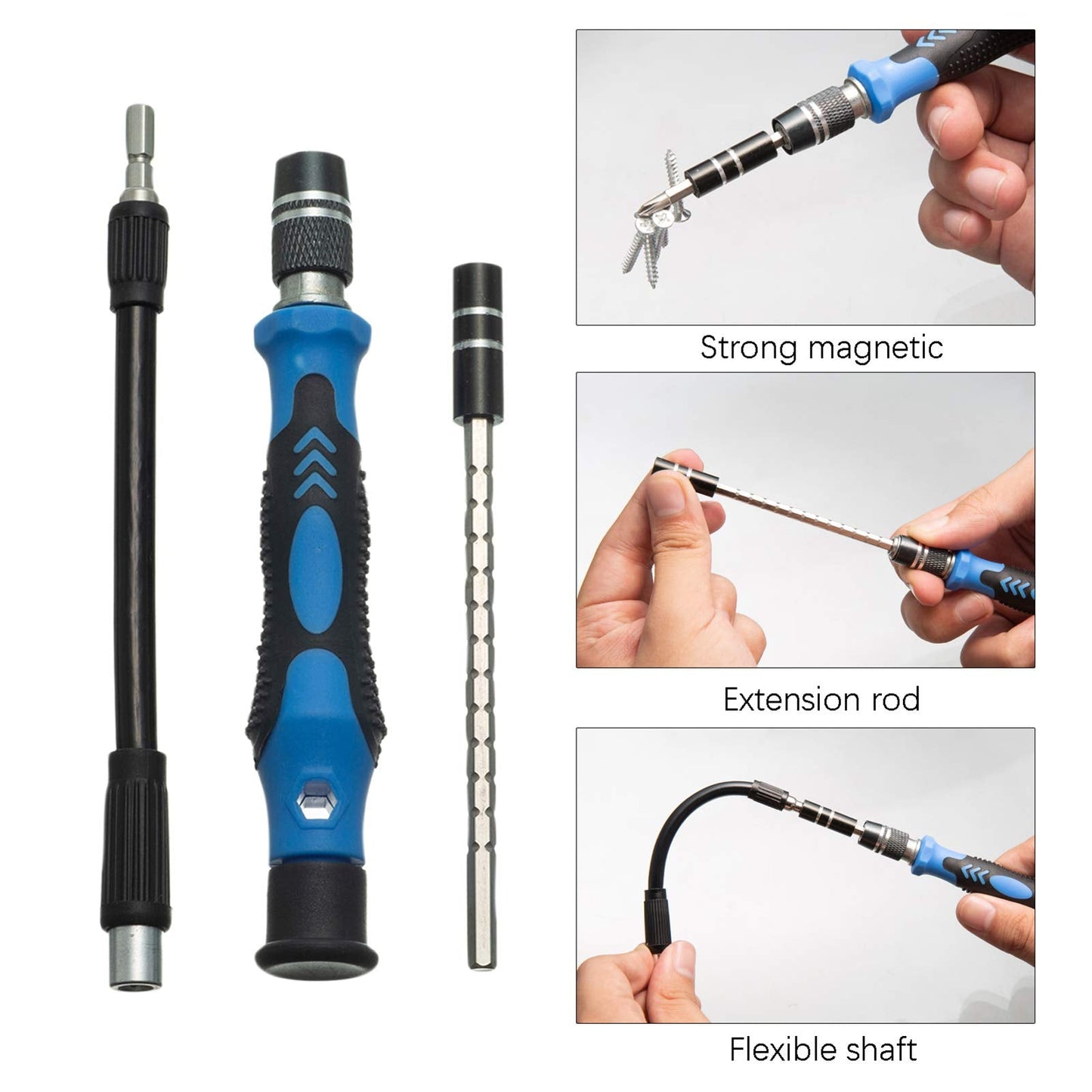 HPMAISON 122 in 1 Precision Screwdriver Set, Magnetic Mini Screwdriver Set DIY Repair Tools Kit for iPhone, Laptop, PC, Watch, Glasses and Other Electronics with Magnetic Memory Mat