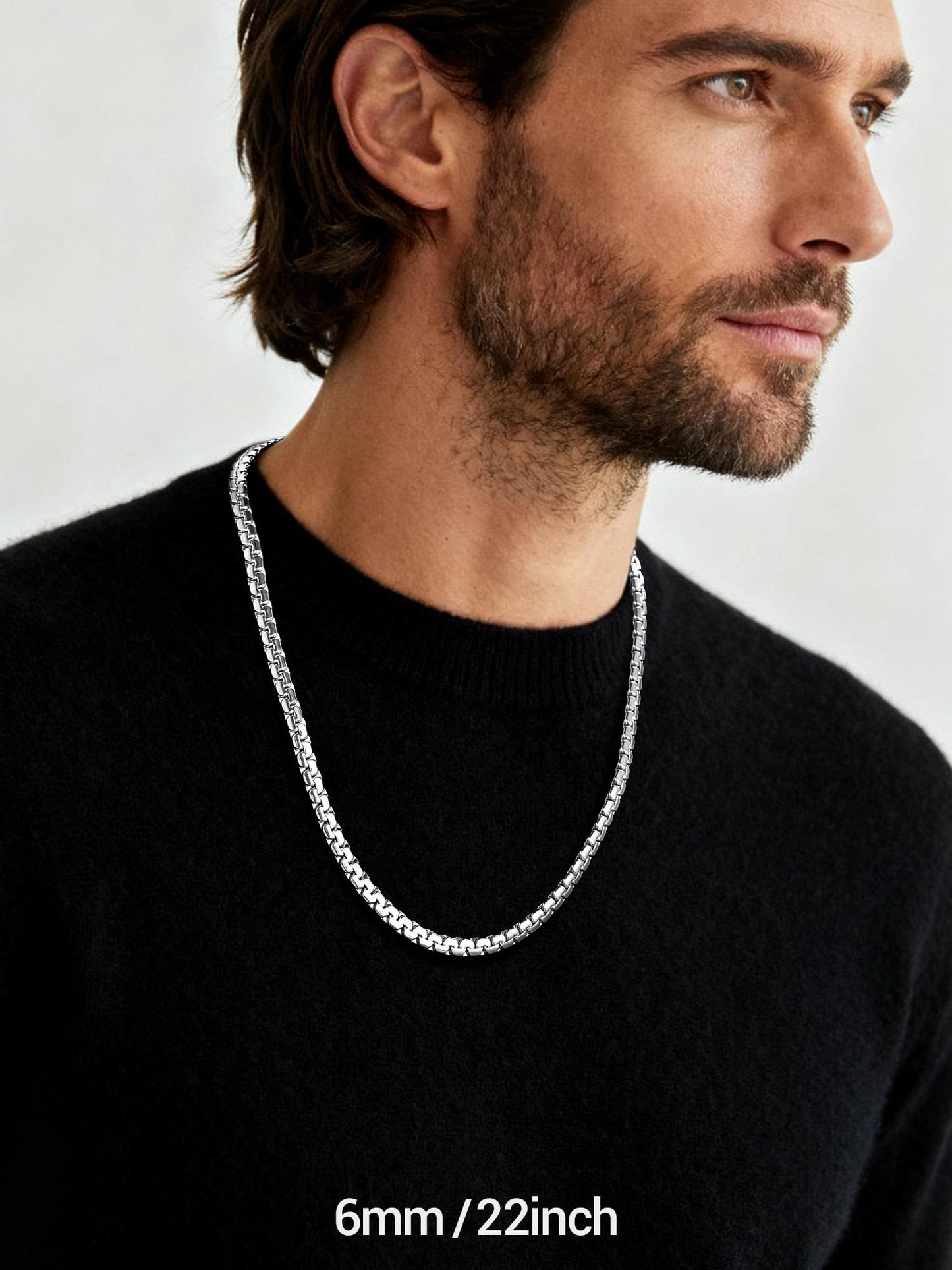 PROSTEEL Hip Hop Stainless Steel Chains For Men Mens Jewelry Neckless Chunky Necklace 6mm 28inch Long Rappers Chains