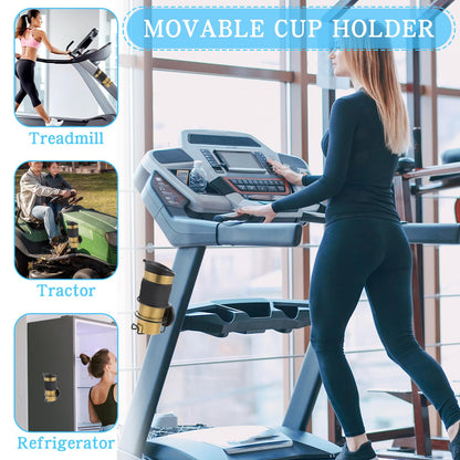 Magnetic Cup Holder, 3 Pack Portable Cup Holder for Tractor Mower Truck Car Fridge, Magnet Cup Drink Holder