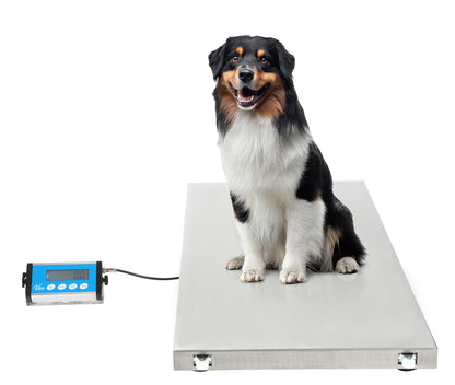 VivaComfort Veterinary and Dog Scale - Large Animal Digital Livestock Scale, 660 lbs Capacity, 44.09L x 20.47W x 1.77H
