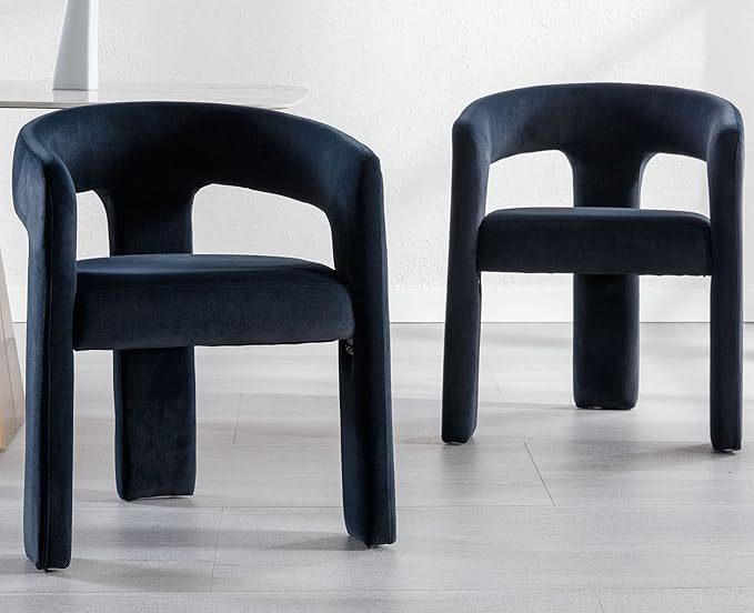 VESCASA Velvet Barrel Dining Chair