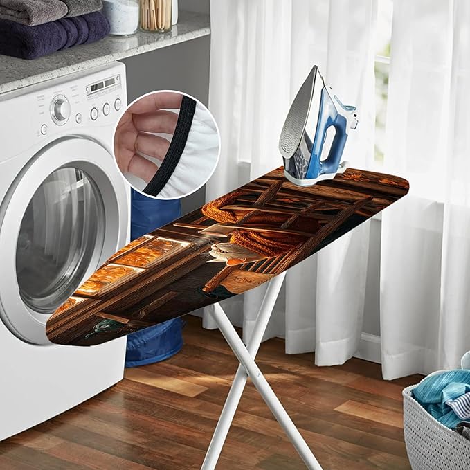 Nuxovilar Cat in Rocking Chair Pattern Ironing Board Cover, 15 * 54inch