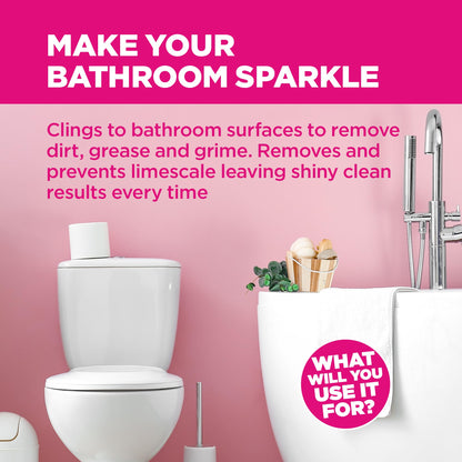 The Pink Stuff Miracle Bathroom Foam Cleaner (750ml) - Vegan Friendly - Spray & Wipe to Clean Dirt, Grime and Limescale in Your Bathroom