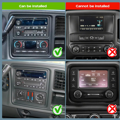 Slakerbe Android 14 Double Din Car Stereo Radio for Chevy Classic 2004-2007 Silverado Classic 2007,7" Touchscreen Wireless Carplay Android Auto GPS WiFi Bluetooth RDS SWC Mirrorlink Mic Backup Camera