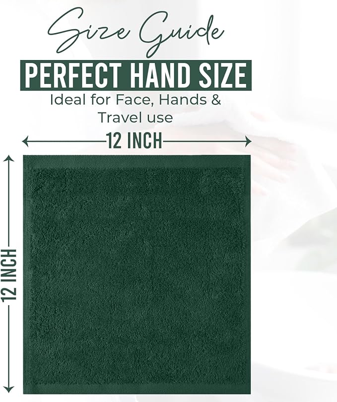 DAN RIVER 12 Pack Wash Cloths for Showering