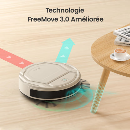 Lefant M210 Pro Robot Vacuum, Slim Quiet, 3 Adjustable Suction Levels, 6 Modes, Robot Vacuum Cleaner for Pet Hair, Hard Floors & Low Carpets, Self-Charging, WiFi/App/Alexa Control, Gray