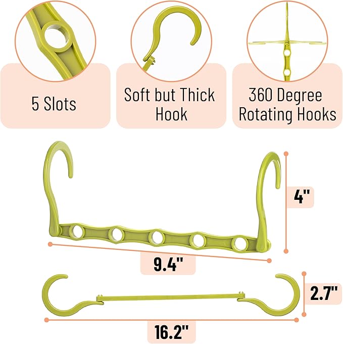 Mr. Pen- Space Saving Hangers for Clothes, Autumn Colors, Plastic Multi Clothes