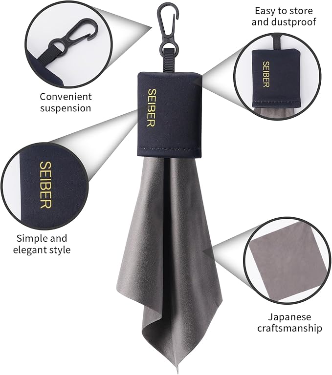 Glasses Cleaner Cleaning Cloth Keychain, Reusable Microfiber Eyeglasses Clean