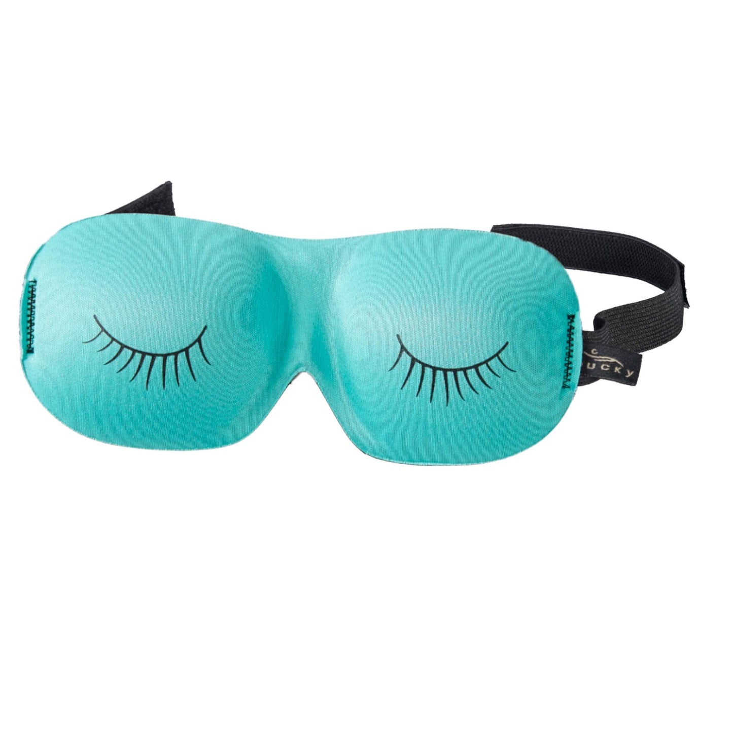 Bucky Ultralight & Comfortable Contoured Sleep Eye Mask, Gold Eyelash, One Size,5824