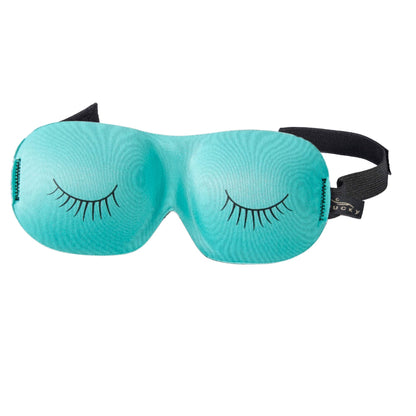 Bucky Ultralight & Comfortable Contoured Sleep Eye Mask, Gold Eyelash, One Size,5824