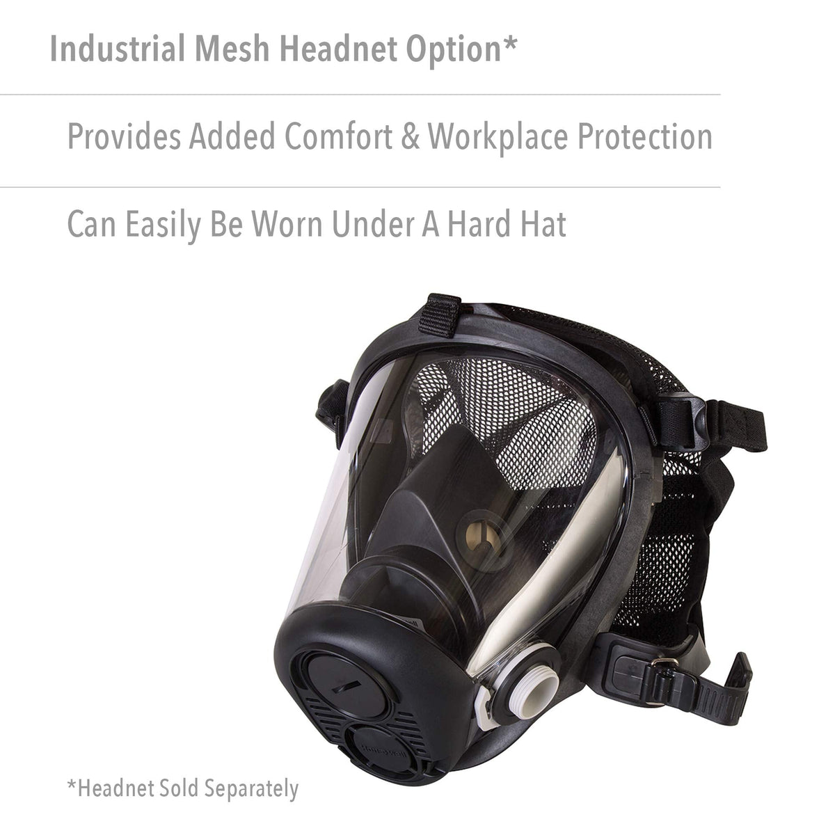 Honeywell North RU6500 Series Niosh-Approved Full Facepiece Silicone Respirator, Medium (RU65001M)