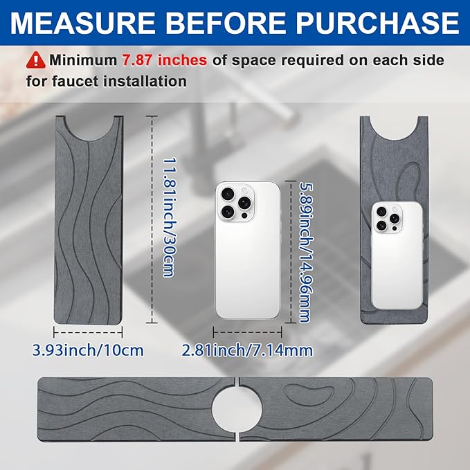 Faucet Mat for Kitchen Sink