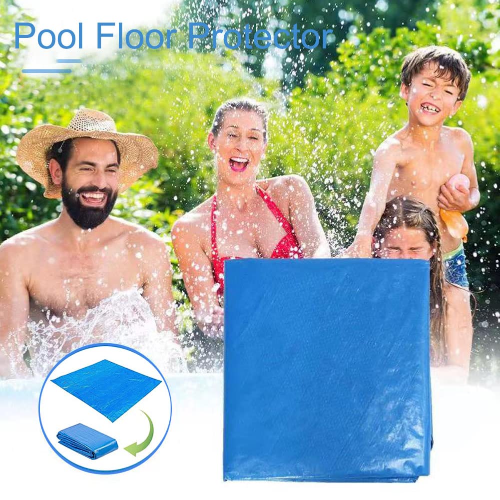 Pool Ground Cloth, Foldable Swimming Pool Floor Protector, Waterproof Rectangular Pool Mat for Frame Pool and Above Ground Swimming Pools (200 * 300cm)