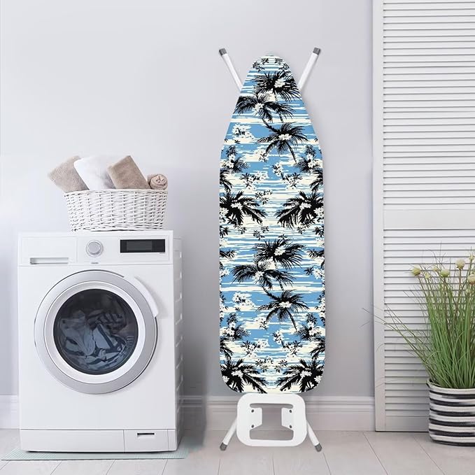 Blue Palm Ironing Board Covers Standard Stylish Washable Ironing Board