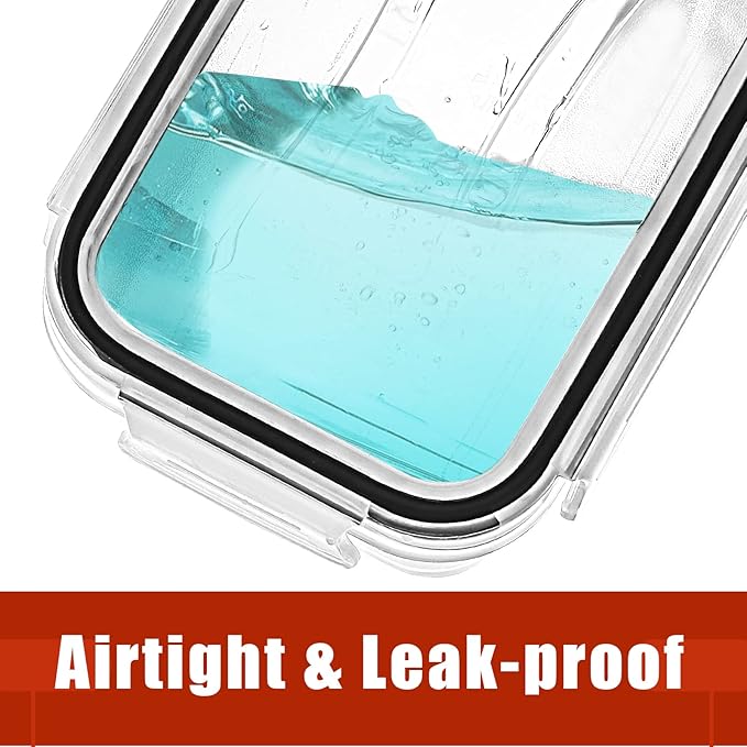 PRAKI 30 Pack Airtight Food Storage Containers