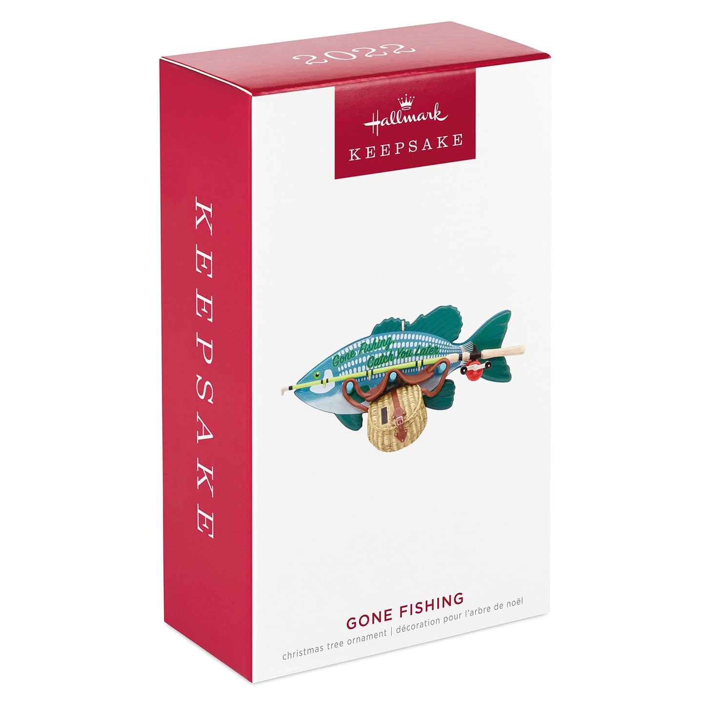 Hallmark Keepsake Plastic, Christmas Ornament 2022, Gone Fishing