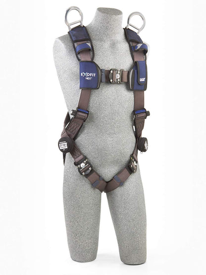 3M 1113067 DBI-SALA ExoFit X300 Rescue Safety Harness, Retrieval Rescue Fall Protection, OSHA, ANSI, Aluminum Back and Shoulder D-Rings, Auto-Locking Quick Connect Leg and Chest Buckles, Large