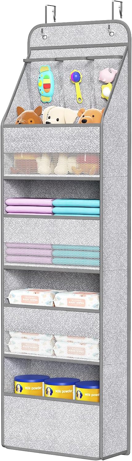 Univivi 5-Shelf Door Storage Over Door Hanging Organizer
