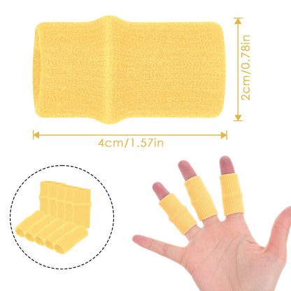 HaiFafafaing 10 Pcs Finger Sleeves, Breathable Finger Brace, Compression Support for Arthritis, Thumb Splint for Relief Support Protector and Reliving Pain