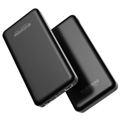 2-Pack Portable Charger, Slimmer 10000mAh 15W Power Bank, USB C in&Out Fast Charging Battery Pack, External Portable Power Bank for iPhone 16 15 14 13 12 iPad Airpods Samsung S23 S22 Pixel etc