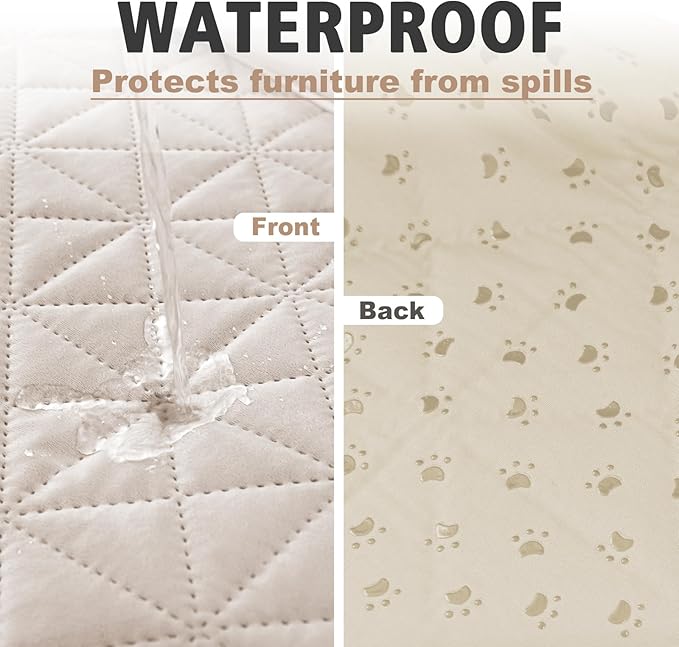 Ameritex Sofa Cover Waterproof for Seats Couch Cover for Dogs Pet Couch Cover