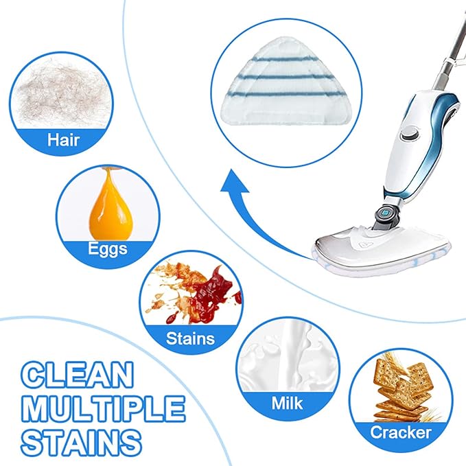 8 Pack Reusable Mop Pads Compatible