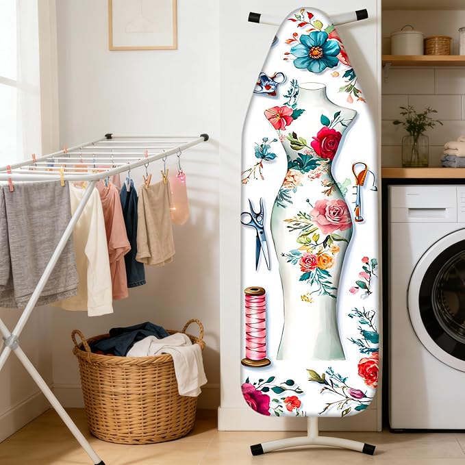 Nuxovilar Ironing Board Cover Needle Cotton 15x54 Inches | Ironing Board Cover