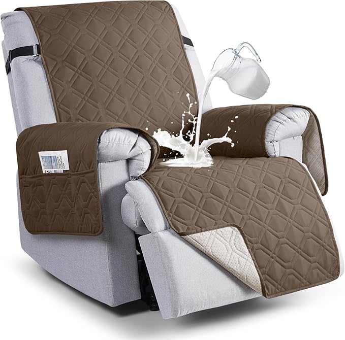 VANSOFY 100% Waterproof Recliner Chair Covers, Recliner Cover Non-Slip Dog