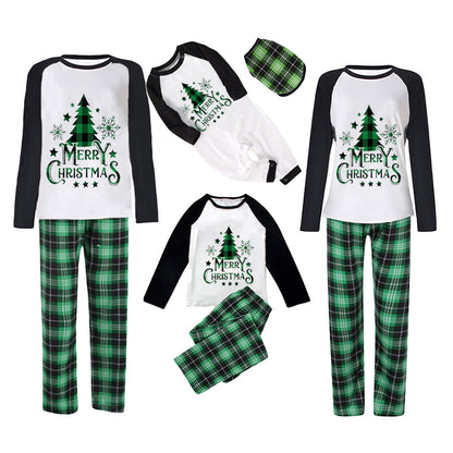 Awoscut Christmas Family Matching Pajamas Christmas Pjs Holiday Nightwear Sleepwear Sets Long Sleeve Pjs(S#697, Mom, M)