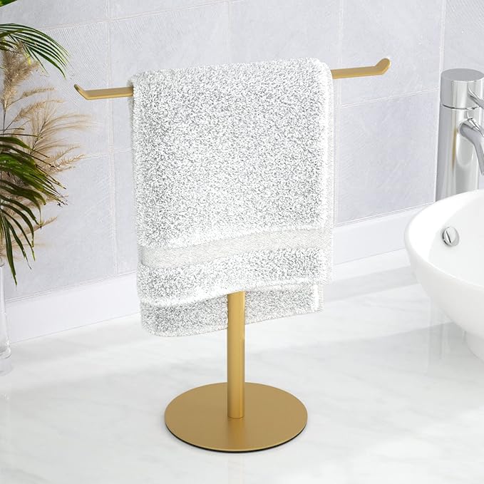 Gold Hand Towel Stand, T-Shape Hand Towel Holder