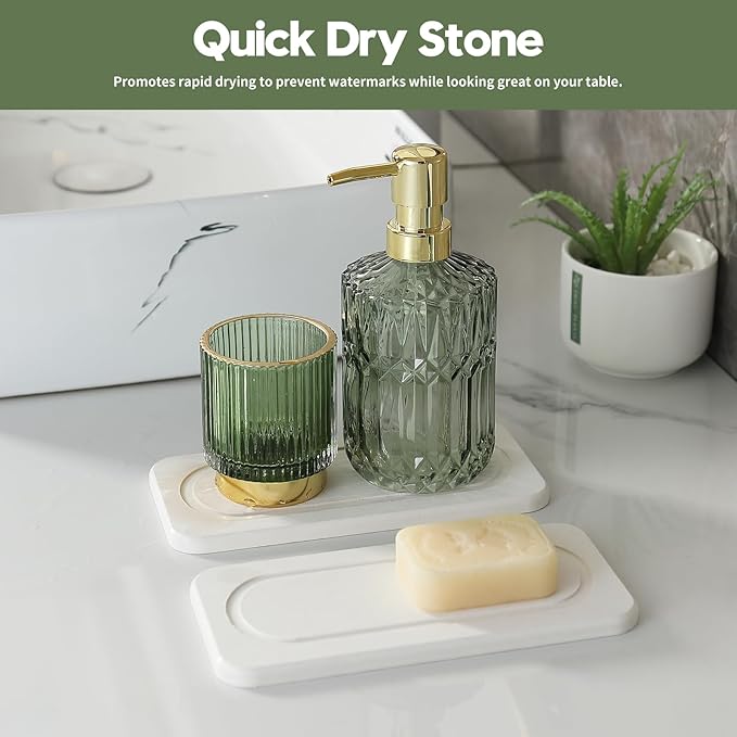 2Pack Water Absorbing Stone Tray