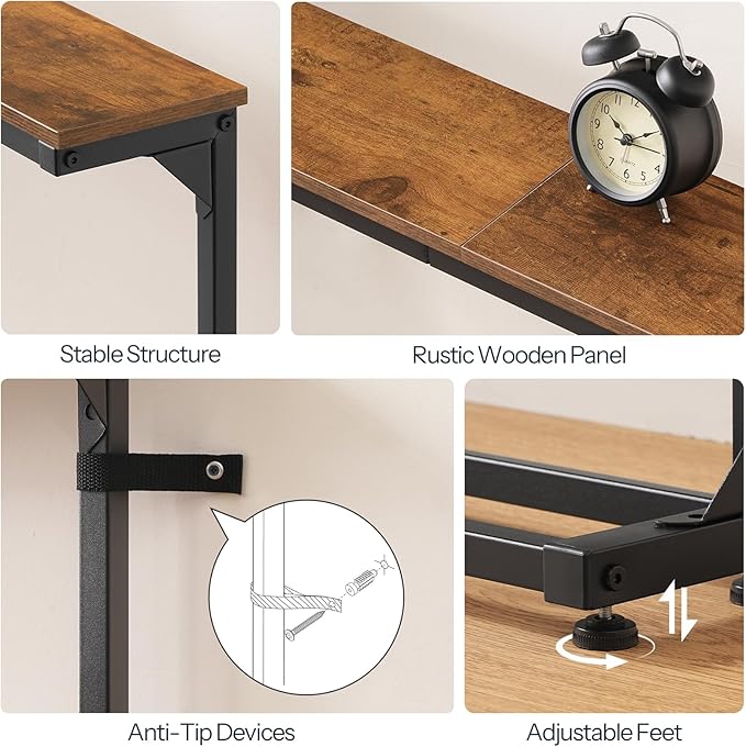HOOBRO Narrow Console Table Set of 2
