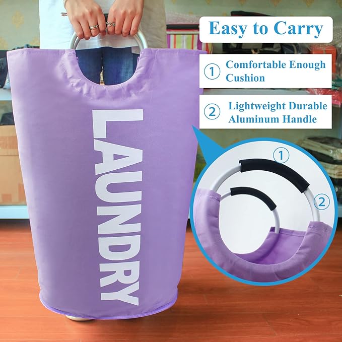 Mziart 90L Large Collapsible Laundry Basket