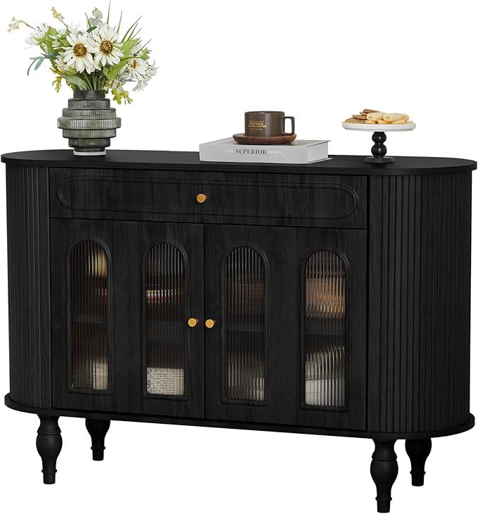 XUZENEST 47'' Fluted Sideboard Buffer Cabinet