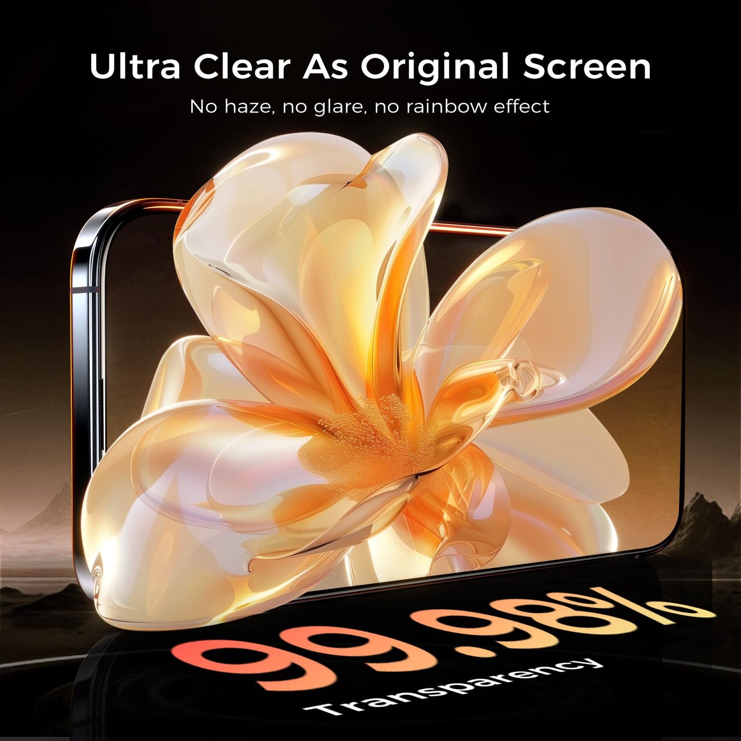 NeverBreak 9H+ Hardness for iPhone 17 Pro Max Screen Protector 12FT Military Grade Protection (Scratch, Shatter, Drop Resistance) Tempered Glass Full Edge Coverage 6.9", 2 Pack with De-Bubble Card