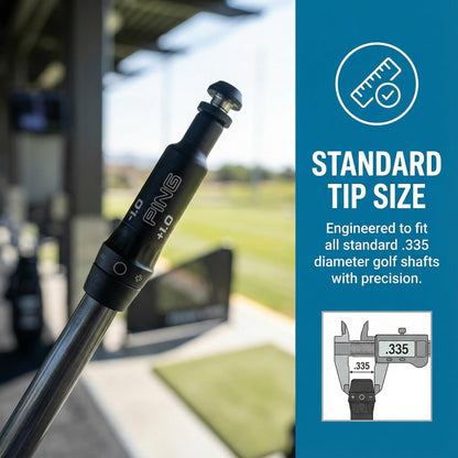 Gchee Golf Shaft Adapter Sleeve - 0.335" Tip Size, Compatible with P-ING G430/G425 Max/G410 Driver & Fairway Woods, Premium Golf Club Shaft Adapter for Golf Shaft Extension & Replacement (Black)