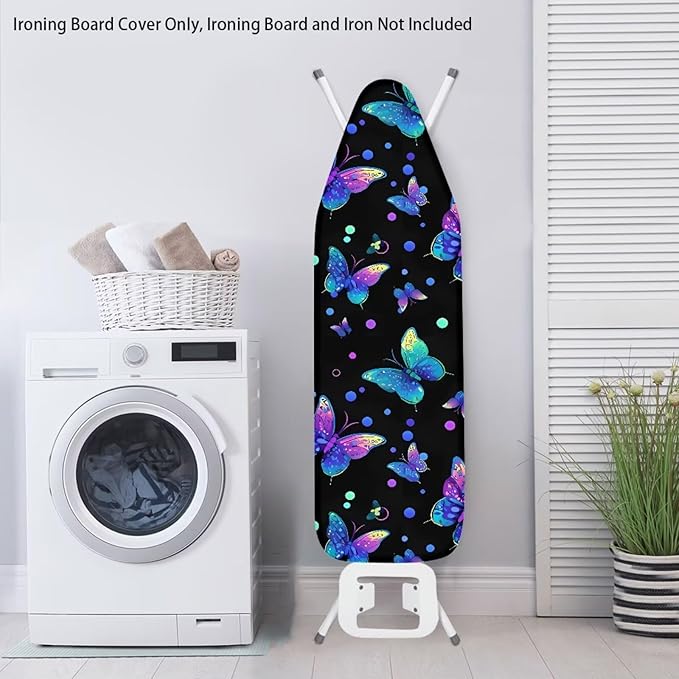 Butterfly Ironing Board Cover and Pad Heat Insulation Covers Stain Resistant