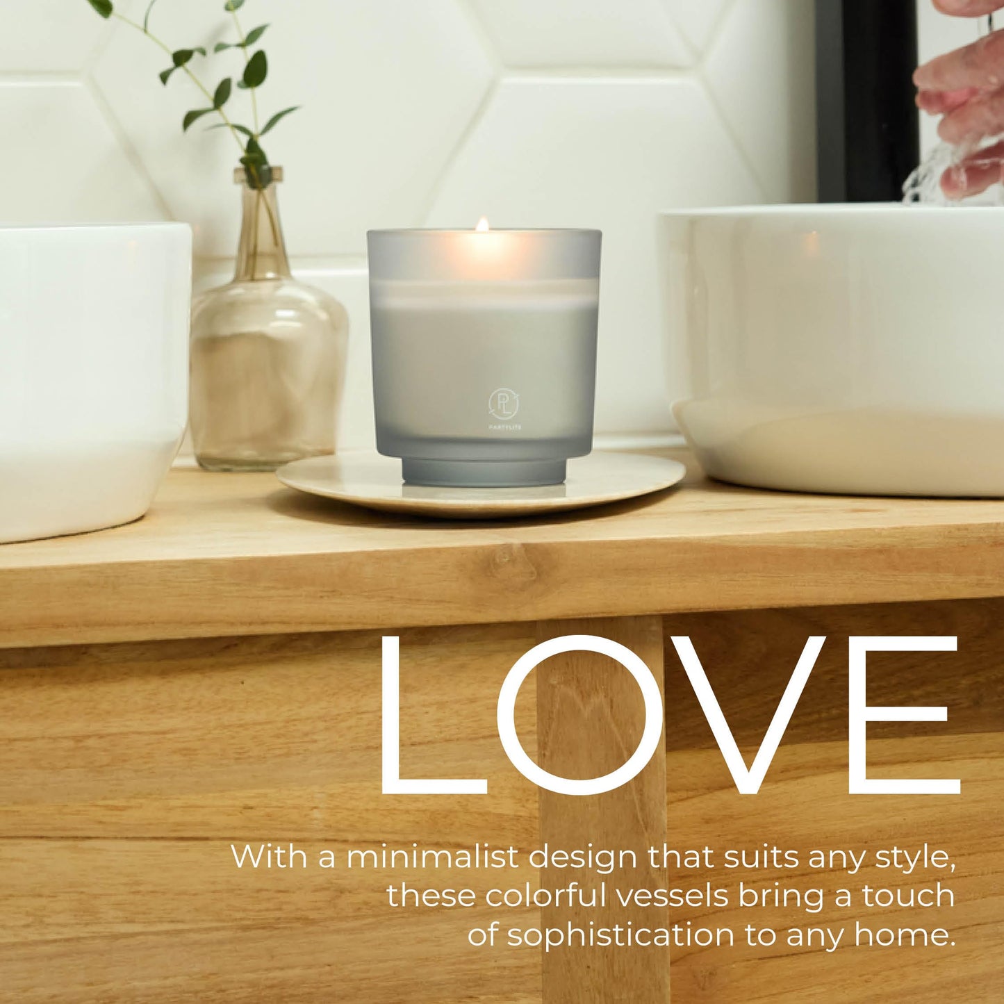 PartyLite Tamboti Woods Scented, Notes of Fragrant Amber, Smoked Patchouli, Lavender & Green Moss, 10oz 1-Wick Aromatherapy Refillable Jar Candle, 50 Hour Burn Time, Sustainable Wax in Reusable Vessel