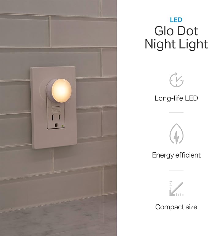 Lights by Night, LED Night Lights Plug Into Wall, 10-Pack, Dusk to Dawn Auto On/Off Sensor, Soft White, Plug In Nightlight Perfect for Adults, Kids, Bedroom, Bathroom, Hallway, Kitchen