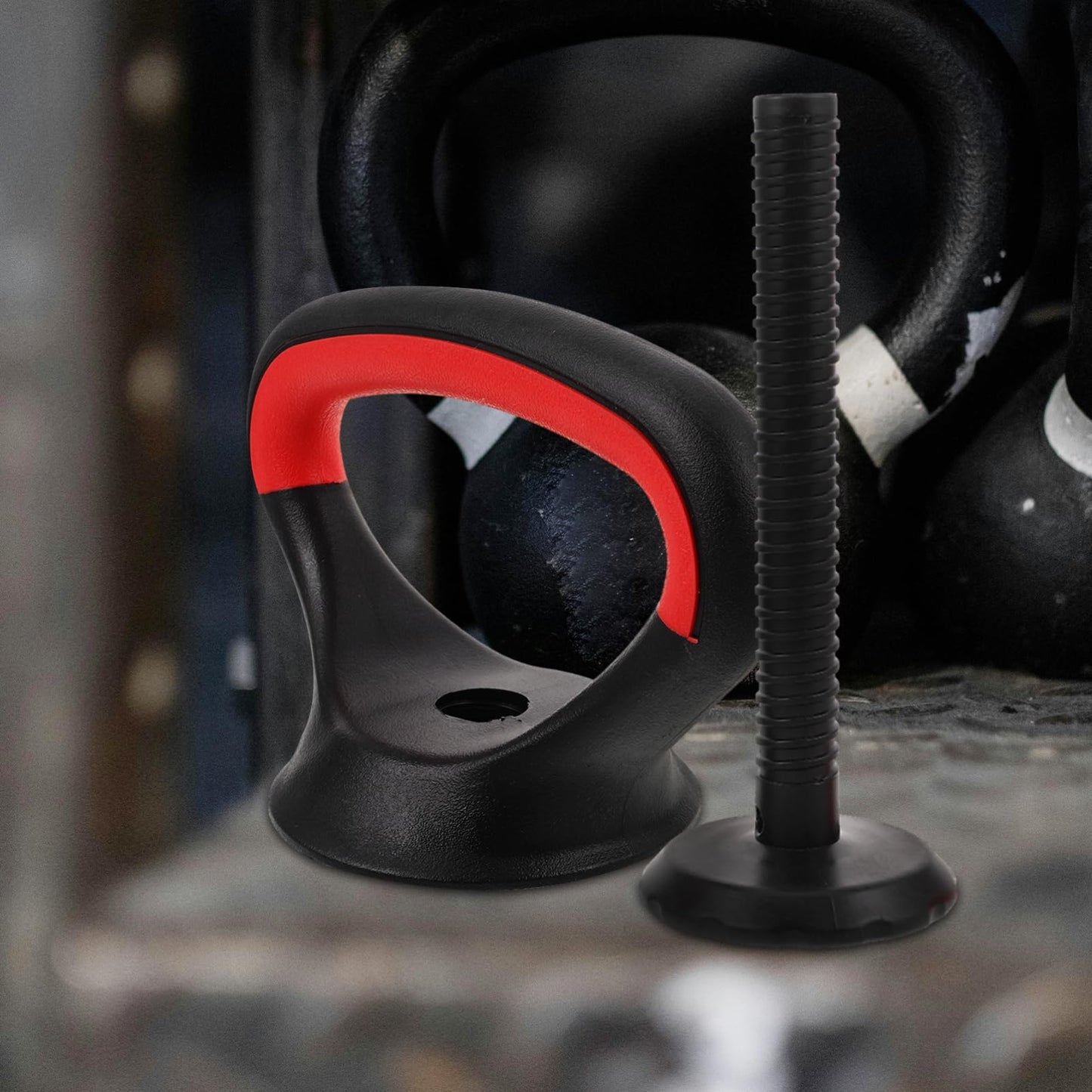 YARNOW Adjustable Kettlebell Handle with Stable Base, Kettle Bell Grip for Dumbbells, Converter for Strength Training Home Gym Weights Set, Ergonomic Gear