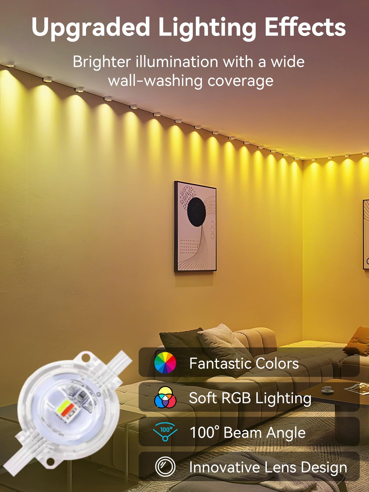 Permanent Outdoor Lights, 350FT RGB IP67 Waterproof Eaves Lighting, Smart LED Outside House Lights with App/Remote Control for Halloween, Christmas Decor, Holiday, Party, Daily, All Year-Round