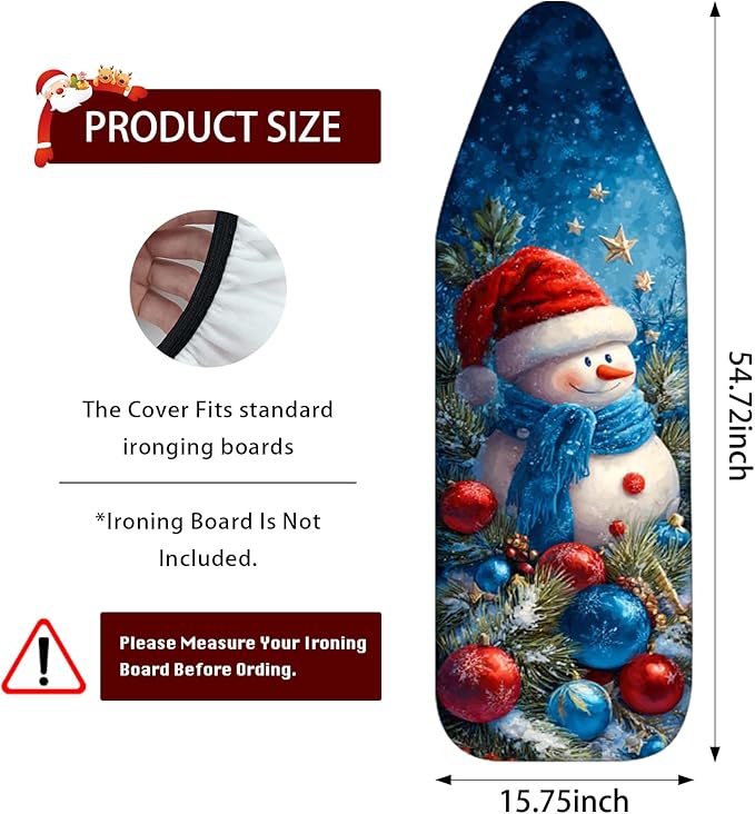 Nuxovilar Ironing Board Covers Winter Snowman