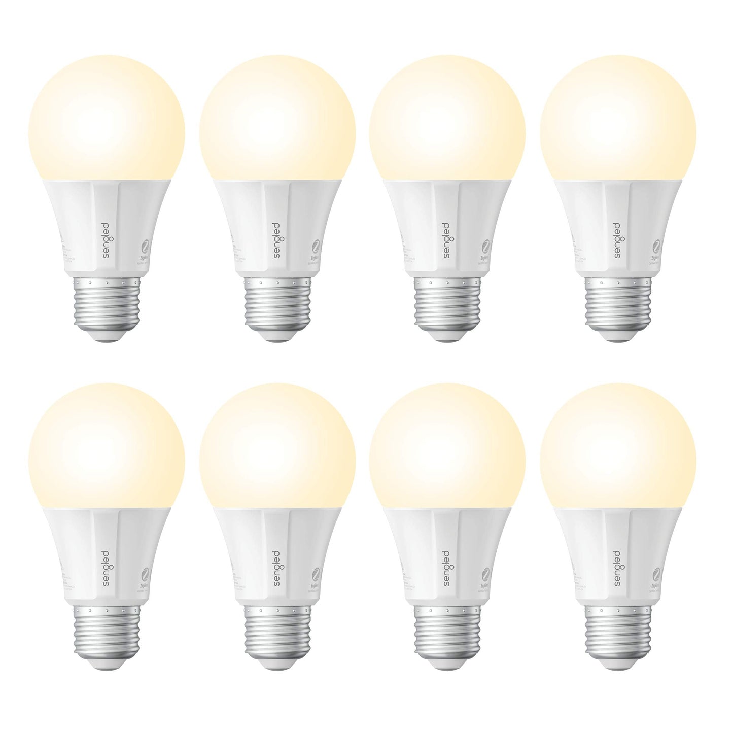 Sengled Smart Light Bulbs, Zigbee Hub Required, Works with Alexa and SmartThings, Voice Control with Google Home and Echo with built-in Hub, Soft White 60W Equivalent A19 Dimmable Smart Bulbs, 4-Pack