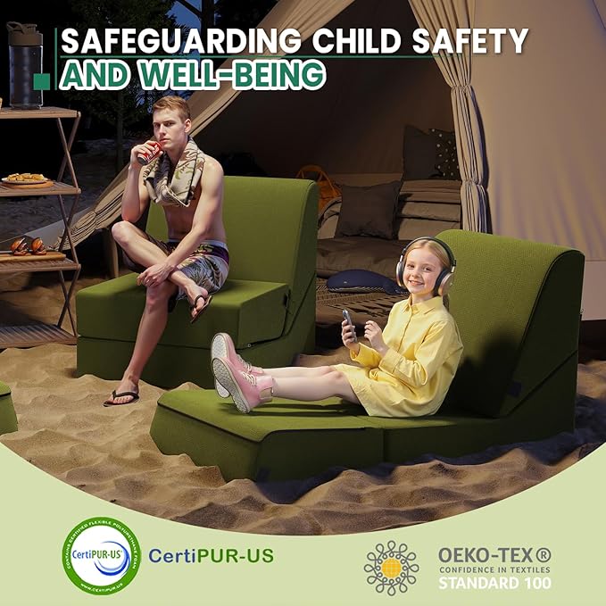 jela Outdoor Sofa, Waterproof Folding Lounge Chair and Sofa, UV Resistant Patio
