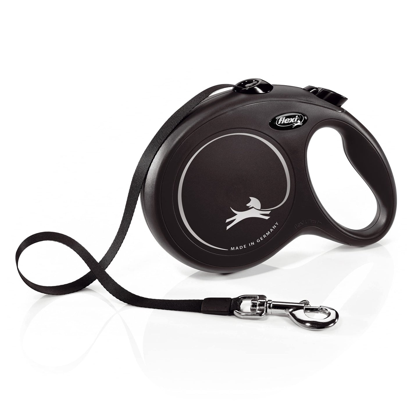 flexi - L strap new classic belt 8 m, Black