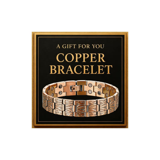 YANCHUN Copper Bracelet for Men Women Cuff Bangle Bracelet Birthday Jewelry Gifts for Boyfriend Husband