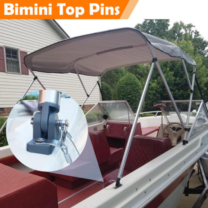 3 Pack Bimini Top Pins Hardware Stainless Steel Replacement Bimini Pins 1/4 inch Diameter Quick Release Pin