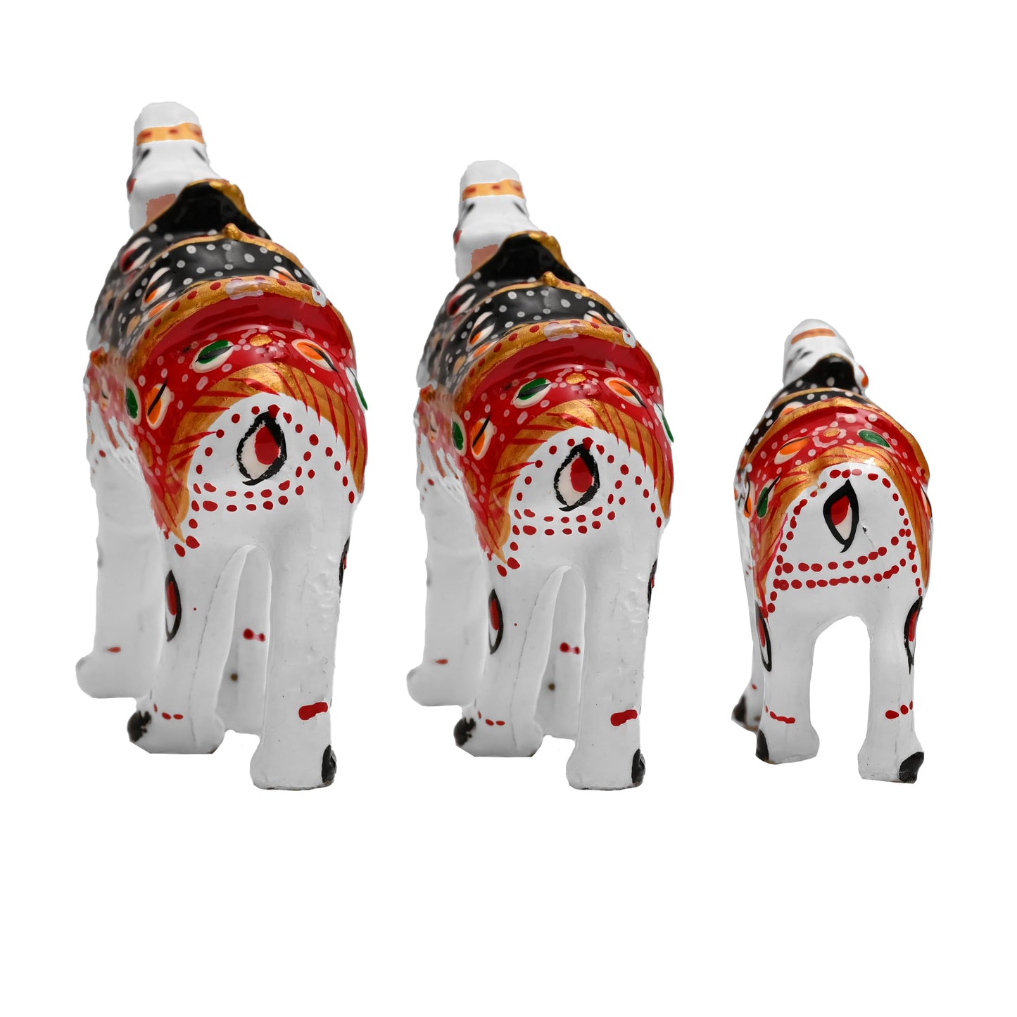 Tarini Gallery Traditional Indian Rajasthani Showpiece Statue Sculpture Figurine Table Home Office Festive Party Decoration Décor & Gifting (Set of 3 Camel)